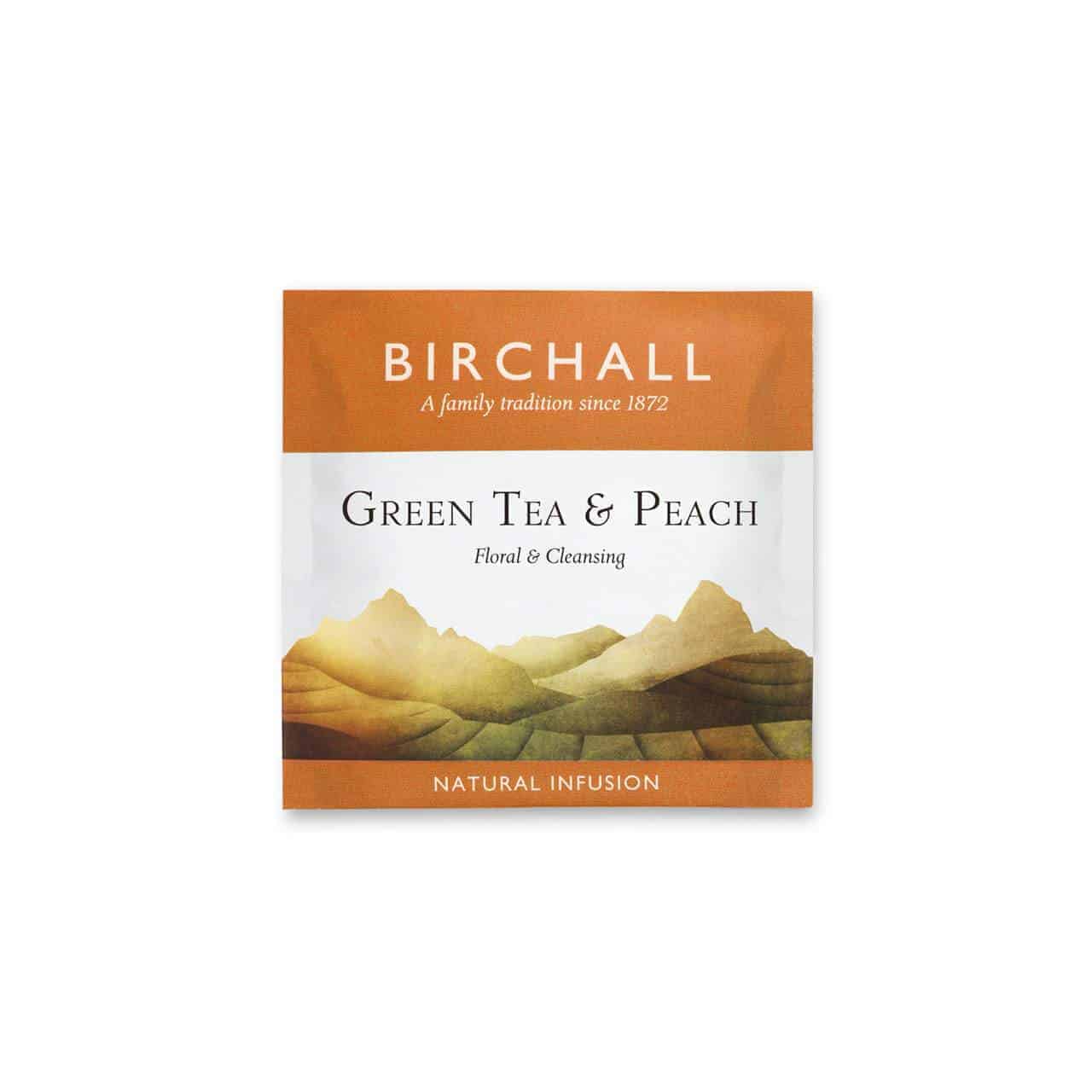 Zelený čaj s broskví - pyramidové sáčky (20ks)