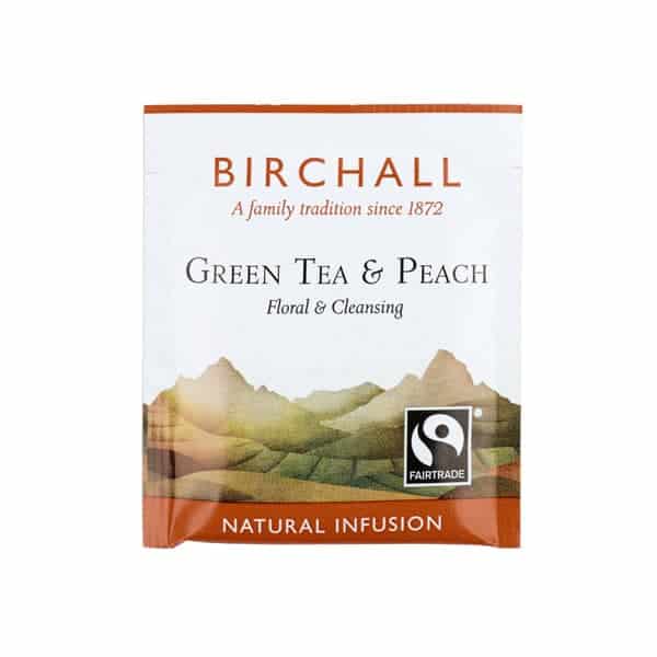 Zelený čaj s broskví - bio sáčky (25ks)